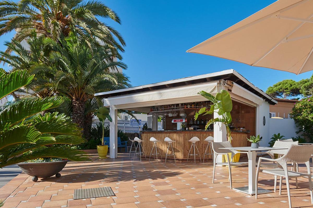 http://Bar%20extérieur%20en%20bambou%20avec%20tabourets%20hauts%20et%20palmiers%20autour,%20sous%20ciel%20bleu.