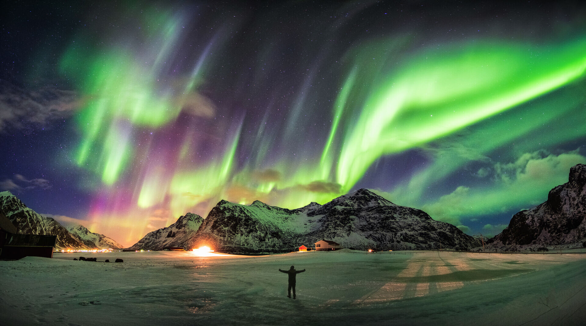 Polarlichtzauber am Nordkap